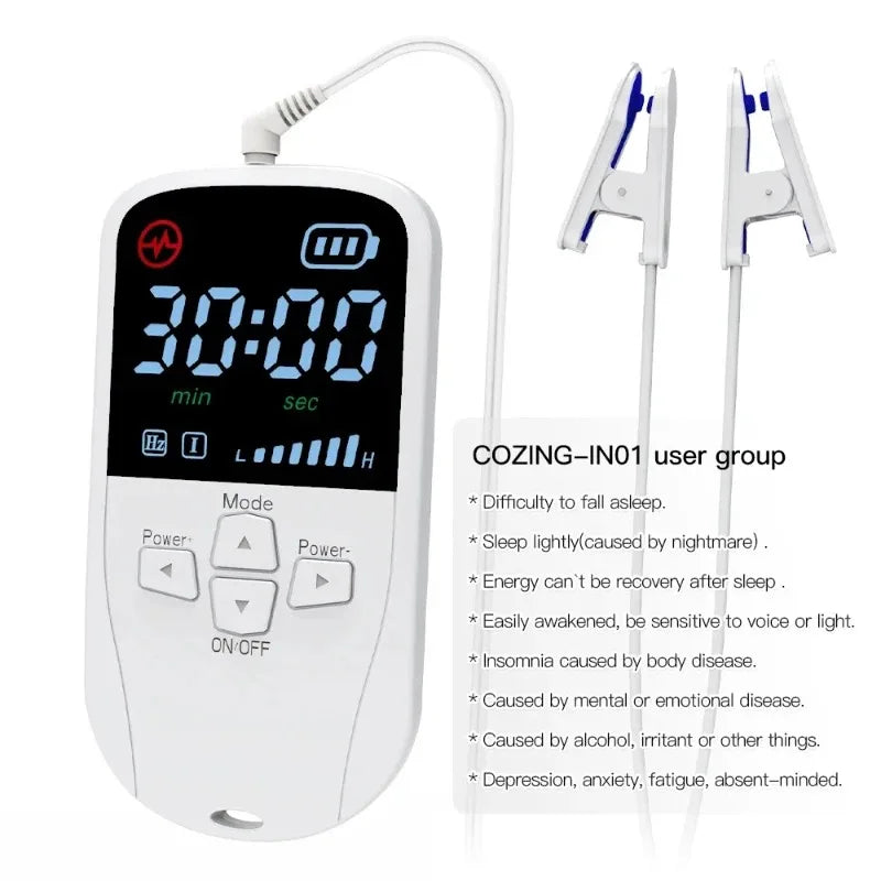 CES Vagus Nerve Stimulation Clip Ear Sleep Aid Device Relieve Insomnia Sleep Anxiety Depression Reliever Promote Fast Sleep Deep
