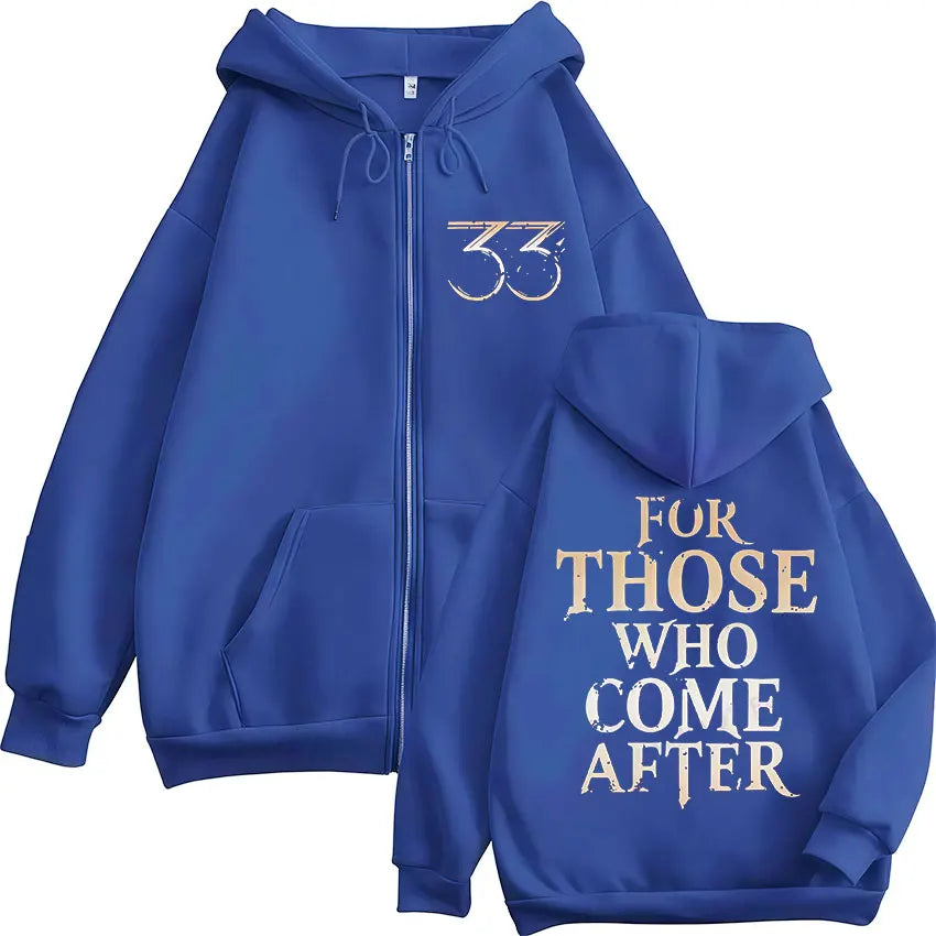 Game Esquie Clair Obscur Expedition 33 Jacket Hoody Unisex Vintage Oversized Zip Up Sweatshirt High Quality Fleece Zipper Hoodie