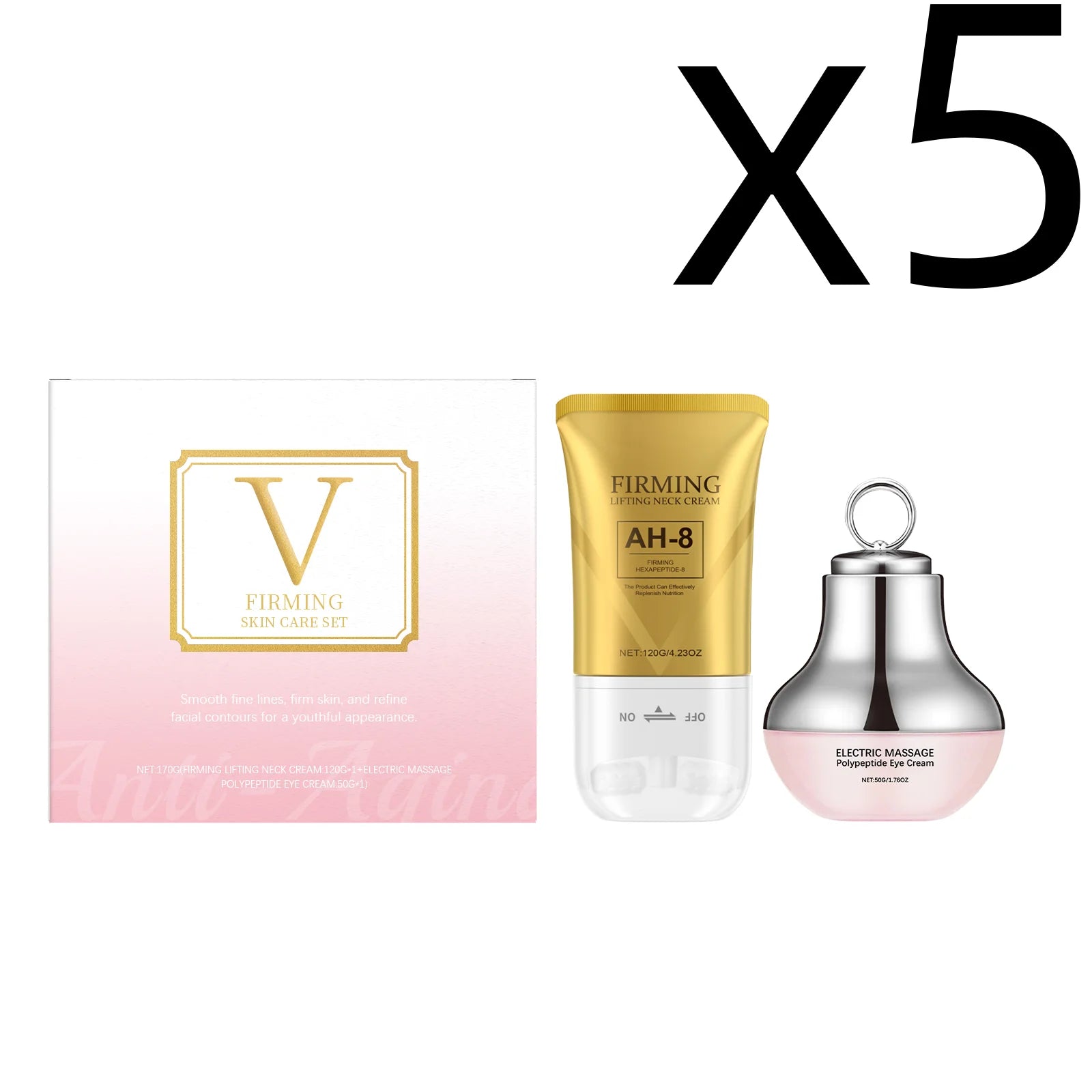 Face Firm Care Kit Tighten Eye Skin Improve Neck Firmness Relieve Skins Fatigue Brighten Tone Nourish Face Shaping Contour Kit