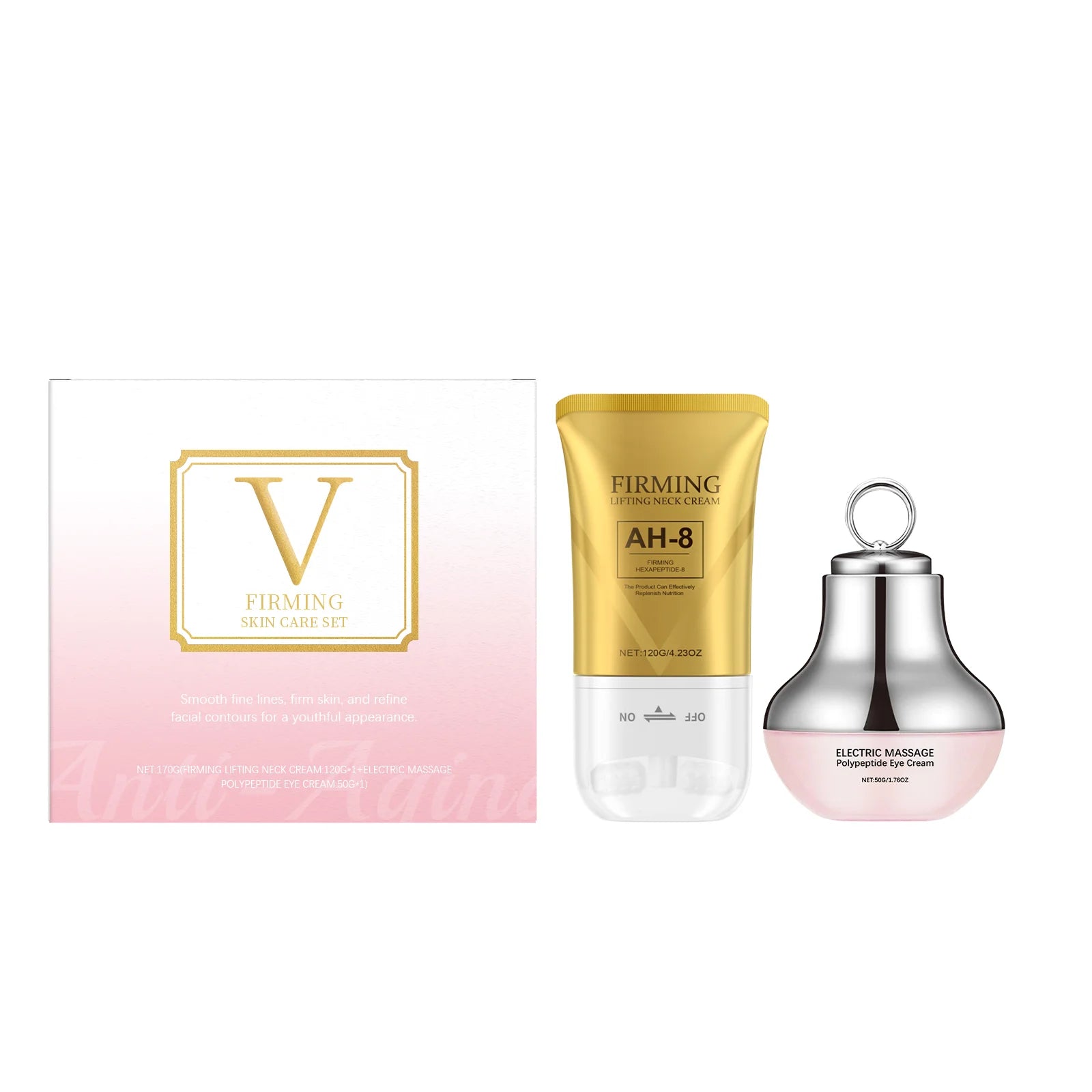 Face Firm Care Kit Tighten Eye Skin Improve Neck Firmness Relieve Skins Fatigue Brighten Tone Nourish Face Shaping Contour Kit