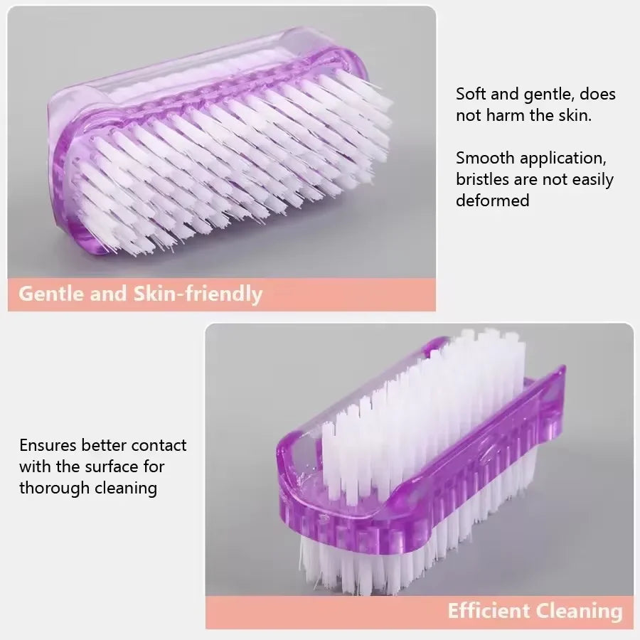 Dual-Sided Nail Cleaning Brush