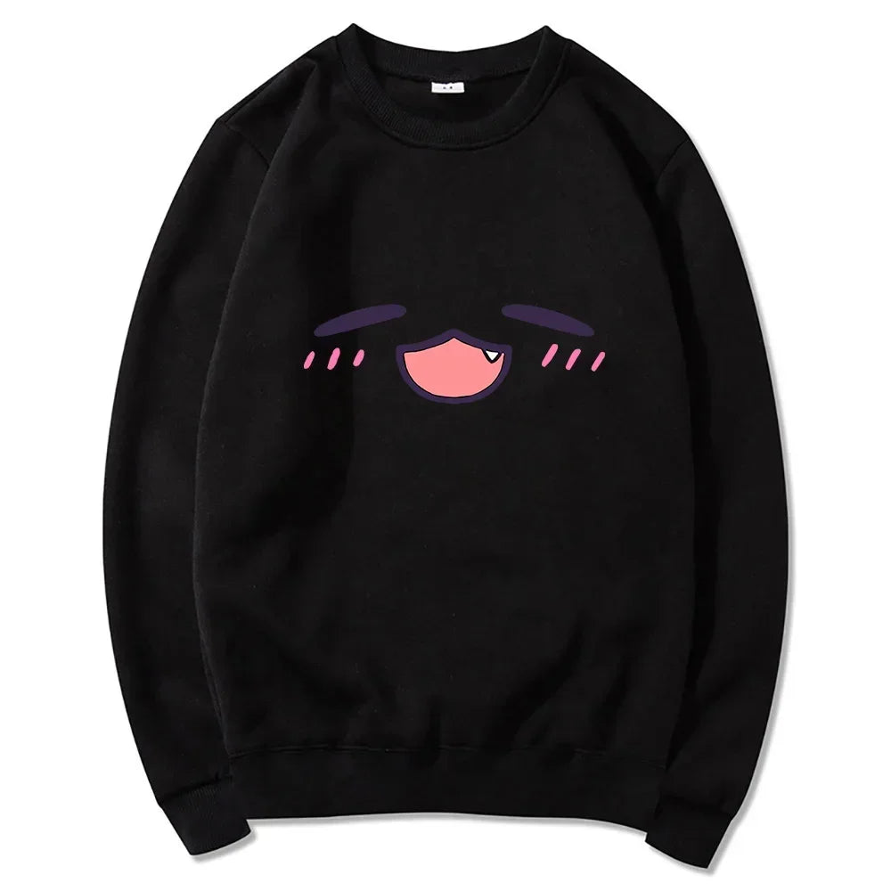 Tako Takodachi Face Hoodie Anime Hololive Hoodies Winter Women Spring/Autumn Tops Unisex Sweatshirt Vintage Harajuku Sudaderas