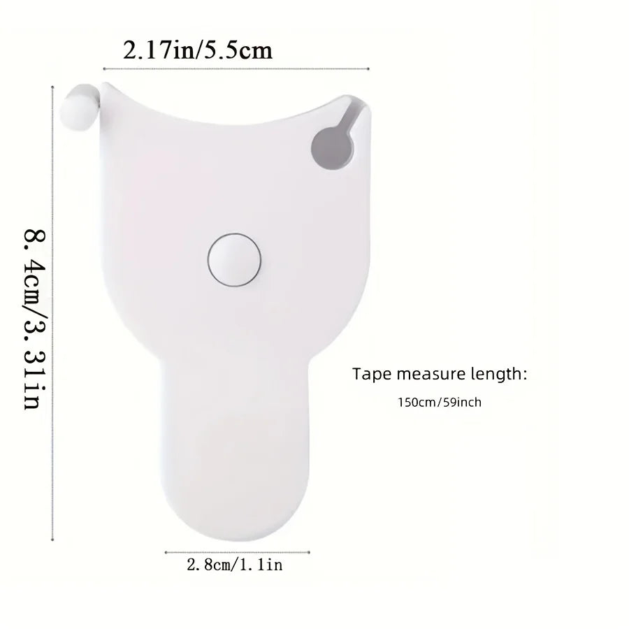 Body fat caliper and Waist Measurement Tape set - handheld fat caliper and tape combination, portable fitness measuring tool