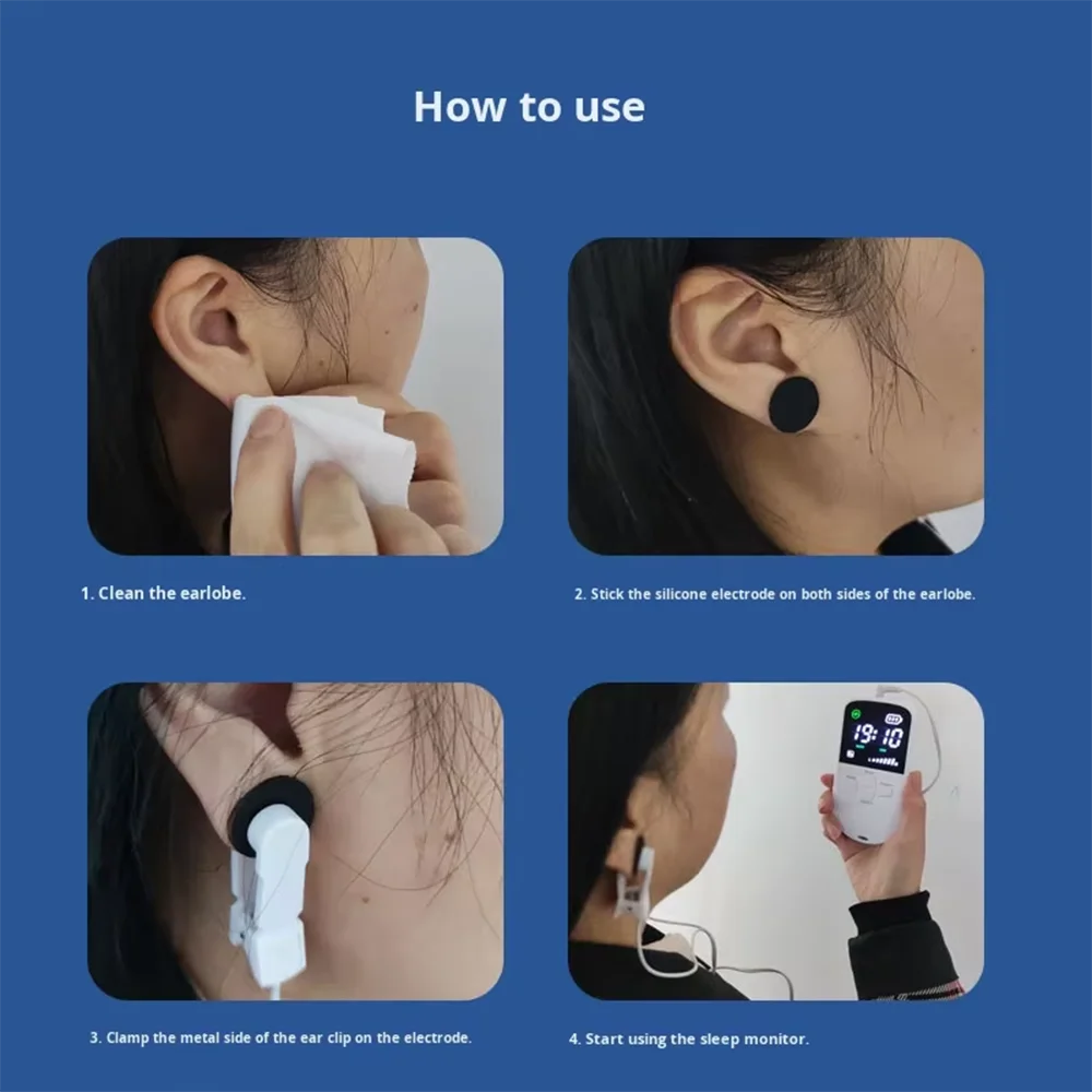 CES Vagus Nerve Stimulation Clip Ear Sleep Aid Device Relieve Insomnia Sleep Anxiety Depression Reliever Promote Fast Sleep Deep