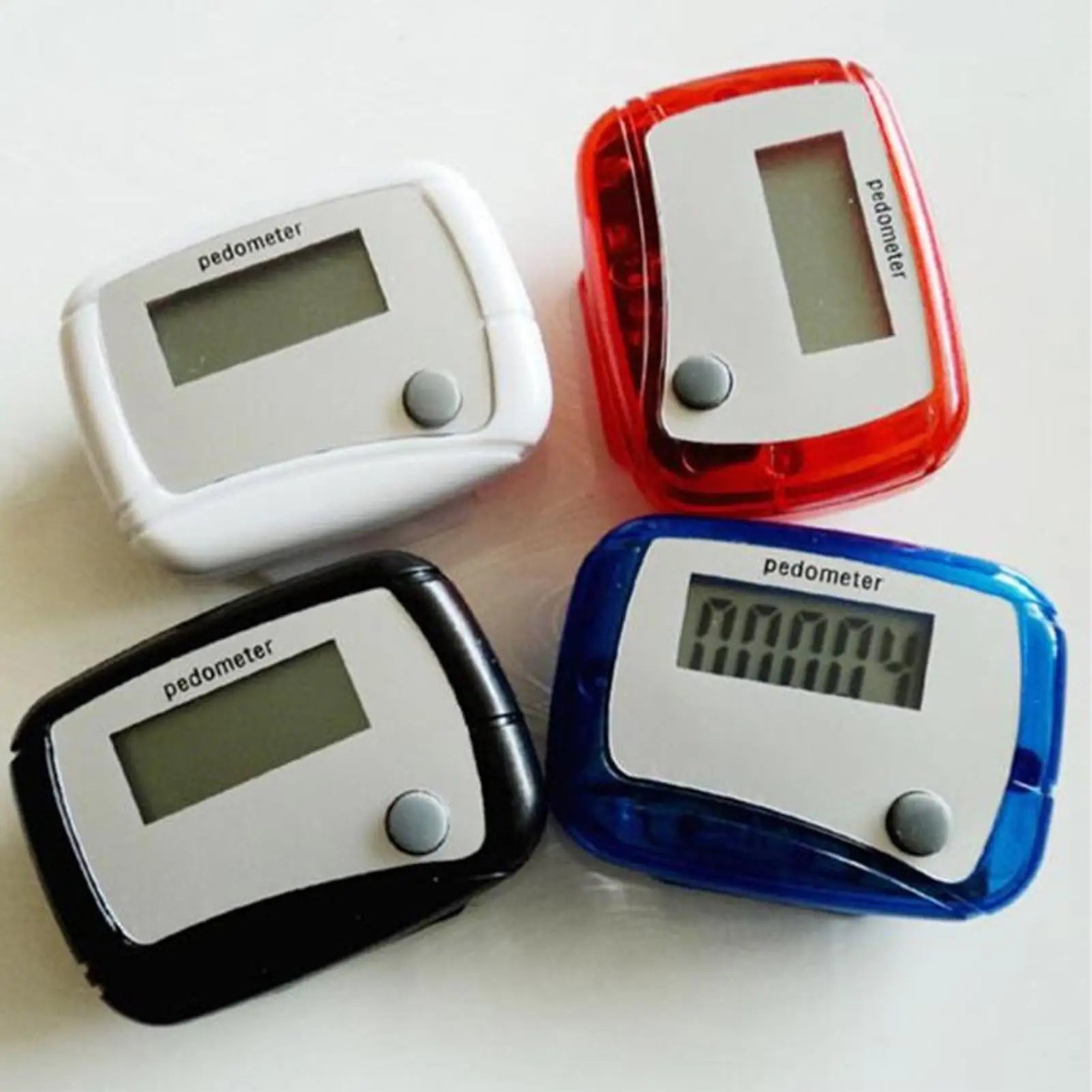 Portable 3D Pedometer Step Counter for Seniors LCD Digital Fitness Walk Meter for Sports Running Training Hiking & Backpacking