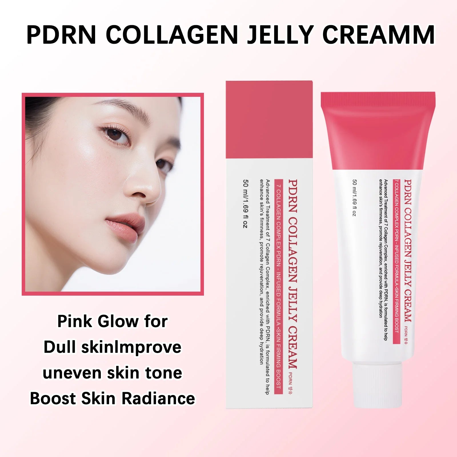 Collagen Facial Care Moisturizing Cream Deep Hydration Suitable for dry Aging Face Cream Moisturizing Skin Repair Care
