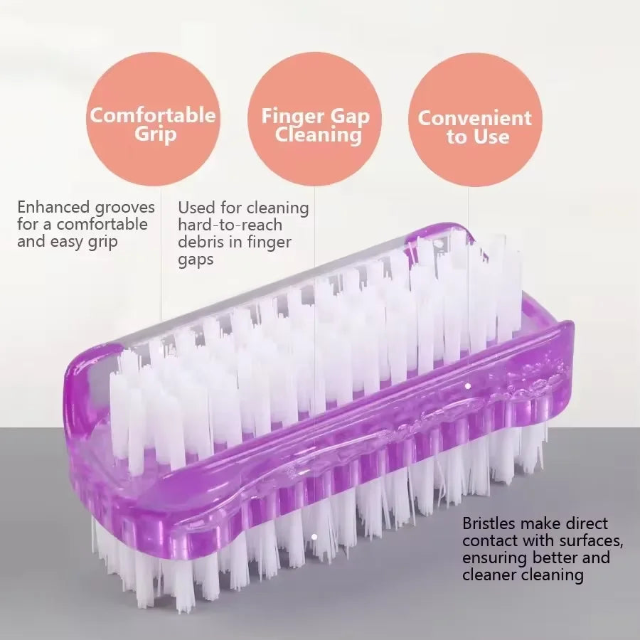 Dual-Sided Nail Cleaning Brush