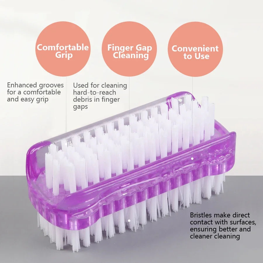 Dual-Sided Nail Cleaning Brush