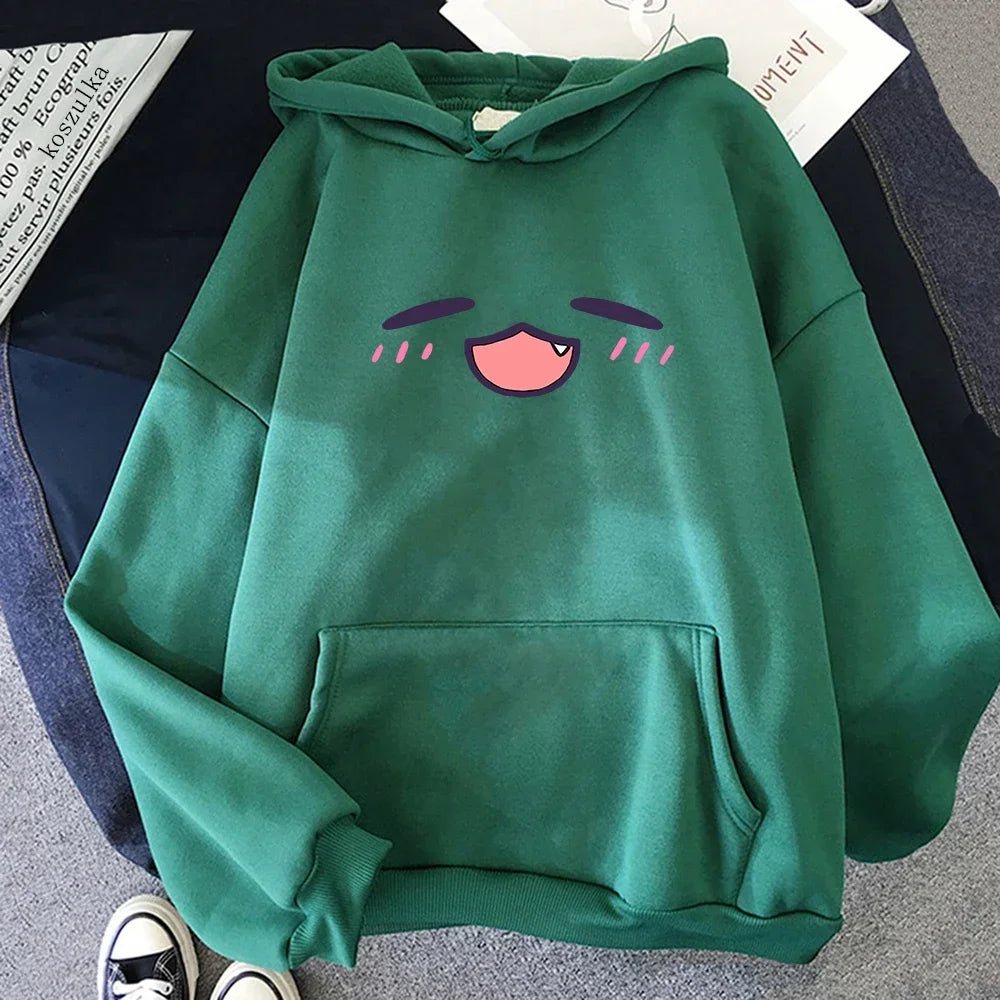 Tako Takodachi Face Hoodie Anime Hololive Hoodies Winter Women Spring/Autumn Tops Unisex Sweatshirt Vintage Harajuku Sudaderas