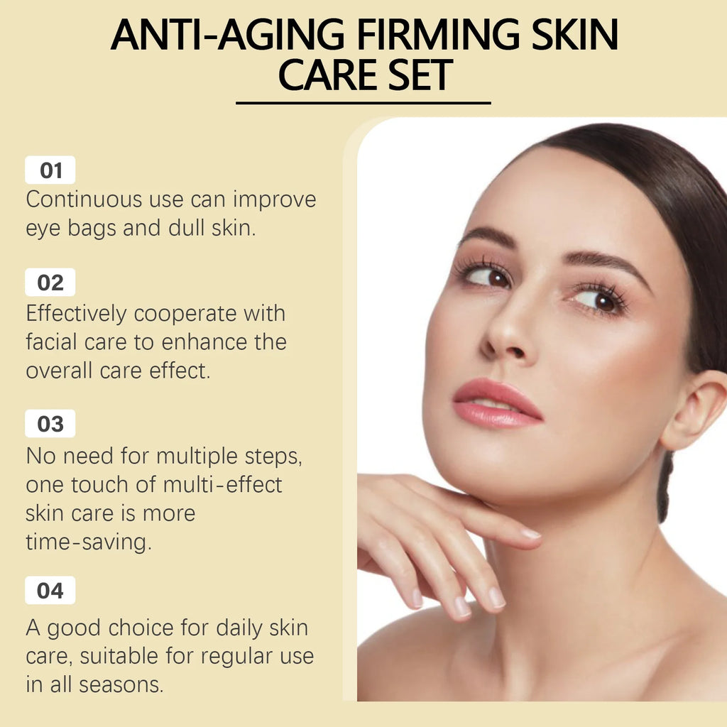 Face Firm Care Kit Tighten Eye Skin Improve Neck Firmness Relieve Skins Fatigue Brighten Tone Nourish Face Shaping Contour Kit