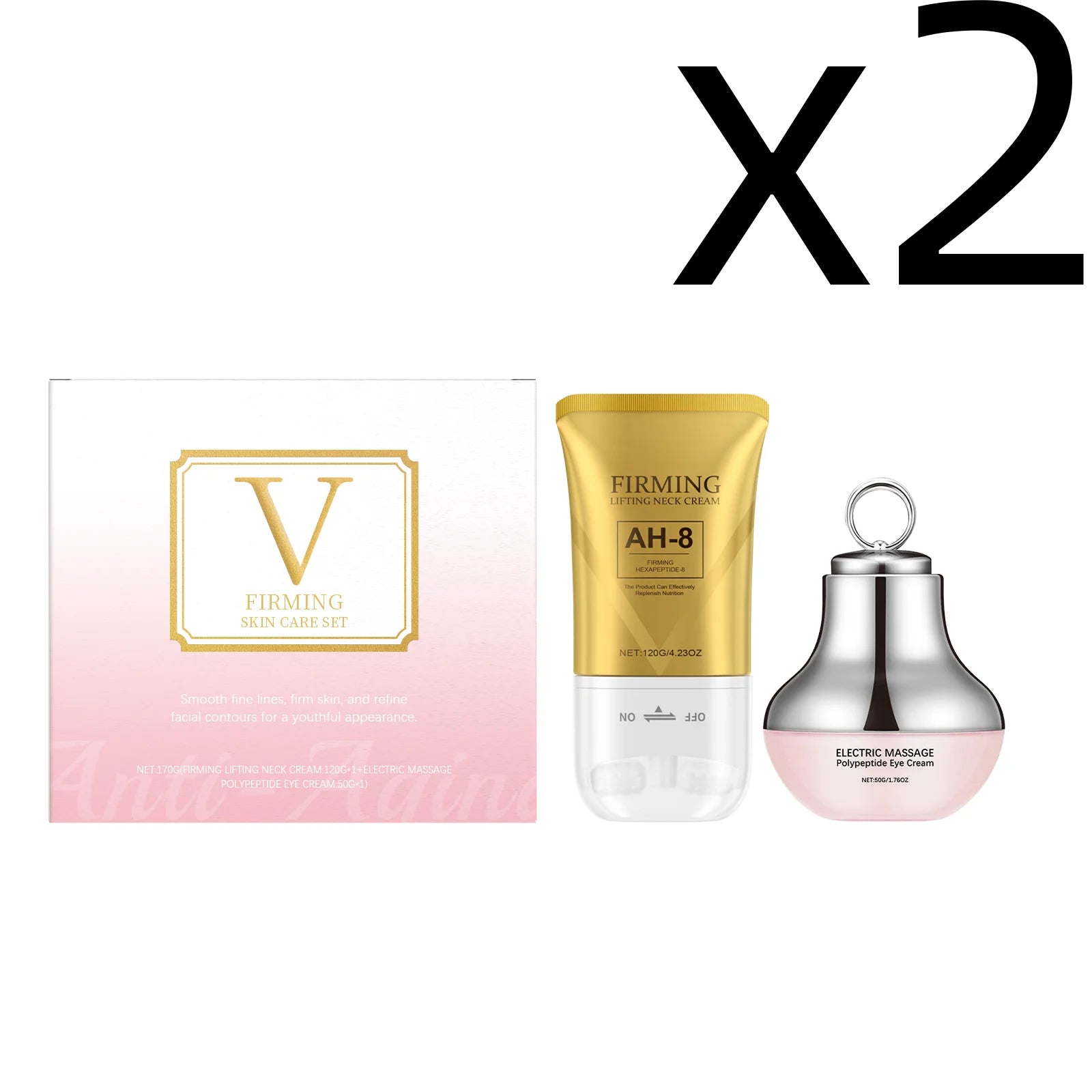 Face Firm Care Kit Tighten Eye Skin Improve Neck Firmness Relieve Skins Fatigue Brighten Tone Nourish Face Shaping Contour Kit