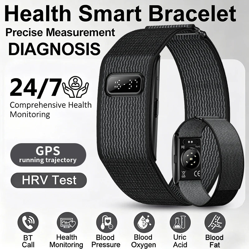 Fitness Tracker 2026 Small Screen Smartwatch Waterproof Sports Band Heart Rate Monitor Health Smart Bracelet GPS Running Track
