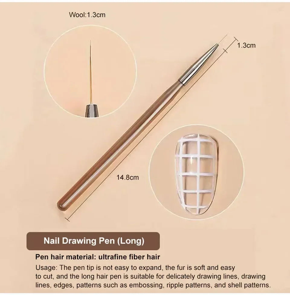 Fine Liner Nail Art Brush