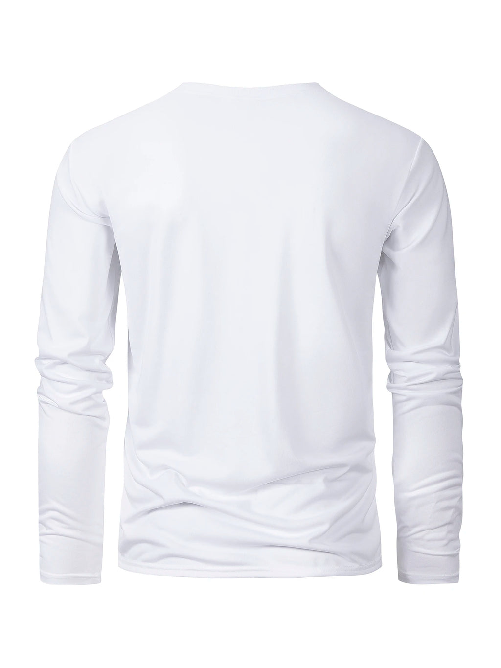 Spring Autumn Men‘s T-shirts Long Sleeve Casual Tops Solid Color High Quality Black T-Shirt Classic Men Clothing