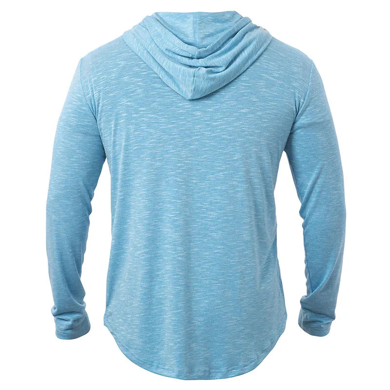 Men's Lightweight Athletic Hoodies Long Sleeve Workout Sport Hooded Shirt Casual Gym Running Jogger Shirt Pullover Sweatshirt